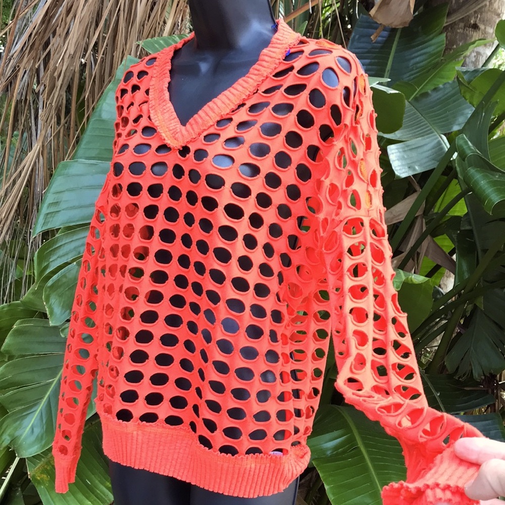 Open knit top - Picture 3 of 7